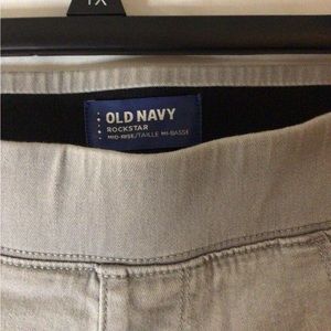 Old Navy Rockstar Super Stretch Skinny Jeans- Gray- Size 12R-EUC